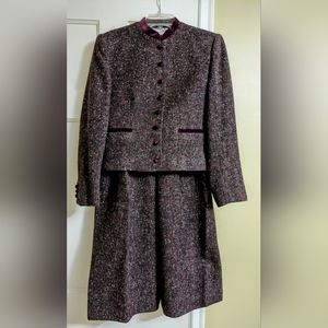 Vintage Evan Picone Wool Skirt Suit